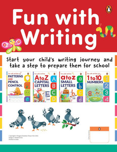 Fun with Writing (Pack of 4 Books): A Set of 4 Activity Books for Preschool Kids, Toddlers Book for 3+ [Penguin Early Learning Series]