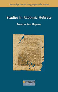 Studies in Rabbinic Hebrew - 9781783746811 Studies in Rabbinic Hebrew - 9781783746811