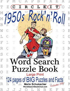 Circle It, 1950s Rock'n'Roll, Word Search, Puzzle Book Circle It, 1950s Rock'n'Roll, Word Search, Puzzle Book