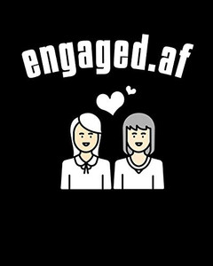Engaged.af : LGBT Wedding Guest Book - Mrs & Mrs Lesbian Wedding Gifts - How To Stand Up For Yourself Blank Paperback 8" X 10", 200 Pages Engaged.af : LGBT Wedding Guest Book - Mrs & Mrs Lesbian Wedding Gifts - How To Stand Up For Yourself Blank Paperback 8" X 10", 200 Pages