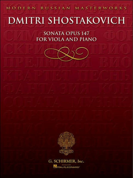 Sonata, Op. 147: Viola and Piano