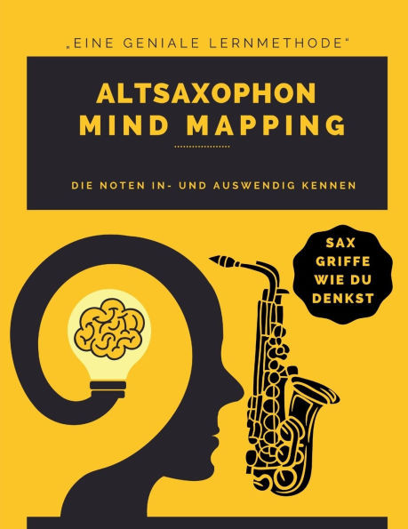 Mind Mapping für Altsaxophon - Sax-Griffe farbcodiert & mnemonisch in Spielerperspektive: Sax-Griffe schnell und einfach lernen und merken