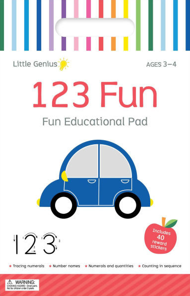 123 Fun: Fun Educational Activity Pad with Carry Handle