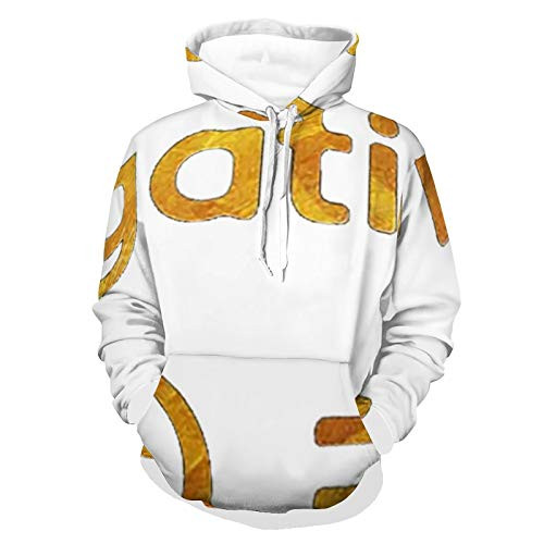 Mens Womens Fashionable Hoodies 3D Printed Unisex Long Sleeve Hooded Sweatshirts Avoid Negativity Math Pattern Outdoor Outfit for Travel
