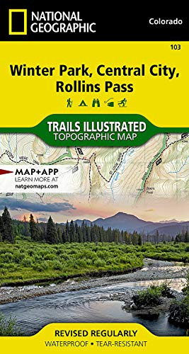 Winter Park, Central City, Rollins Pass (National Geographic Trails Illustrated Map, 103)