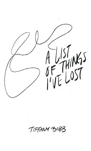 A List Of Things I'Ve Lost