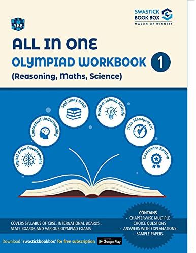 All In One Olympiad Workbook For Reasoning, Maths & Science - Class 1