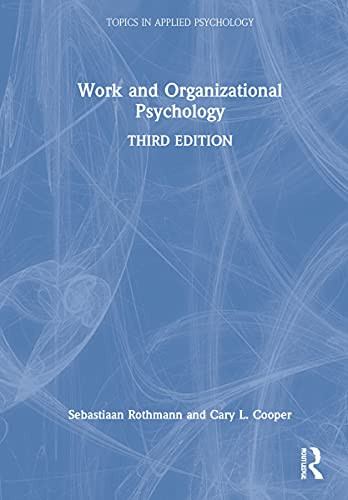 Work and Organizational Psychology (Topics in Applied Psychology) - Hardcover
