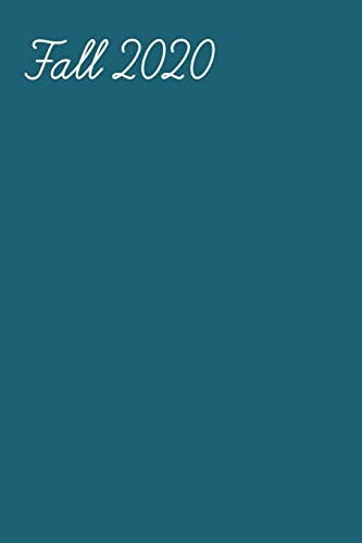 Fall 2020: Wide Ruled Composition Notebook : Deep Teal Blue Paperback