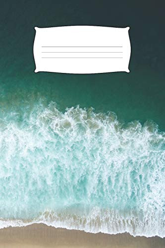 My Notebook: Ocean Beach Waves Themed - 100 Pages, Collegeruled Linepaper, 6X9