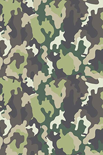 Camouflage: Graph Paper Notebook, 6X9 Inch, 120 Pages