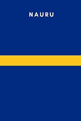 Nauru: Country Flag A5 Notebook To Write In With 120 Pages