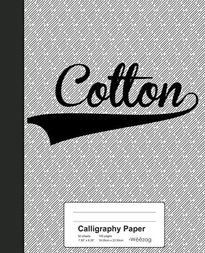 Calligraphy Paper: Colton Notebook (Weezag Calligraphy Paper Notebook)