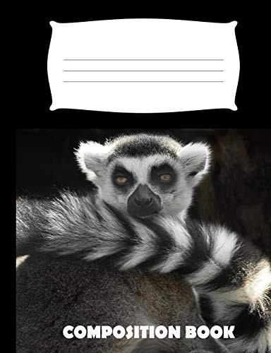 Composition Book: Lemur Composition Notebook Wide Ruled