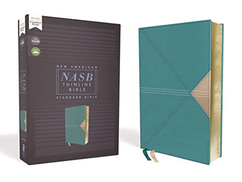 NASB, Thinline Bible, Leathersoft, Teal, Red Letter Edition, 1995 Text, Comfort Print