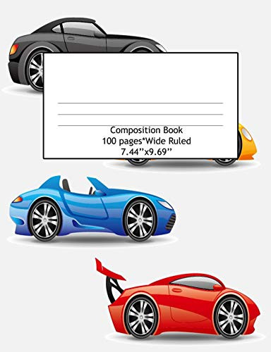 Composition Book Wide Ruled 100 Pages (7.44" X 9.69"): Notebook For Boys Or Girls, Perfect For Back To School