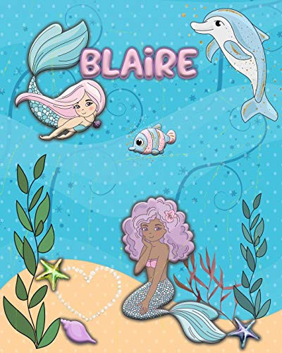 Handwriting Practice 120 Page Mermaid Pals Book Blaire: Primary Grades Handwriting Book K-2