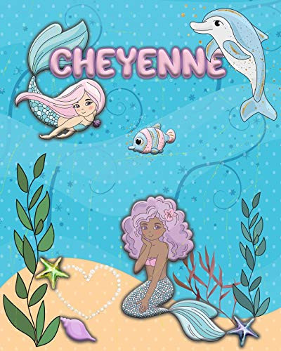 Handwriting Practice 120 Page Mermaid Pals Book Cheyenne: Primary Grades Handwriting Book K-2