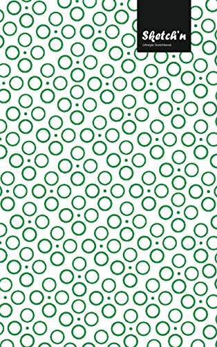 Sketch'n Lifestyle Sketchbook, (Bubbles Pattern Print), 6 x 9 Inches (A5), 102 Sheets (Coffee)