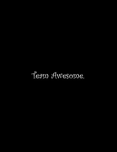 Team Awesome: Line Notebook Handwriting Practice Paper Workbook