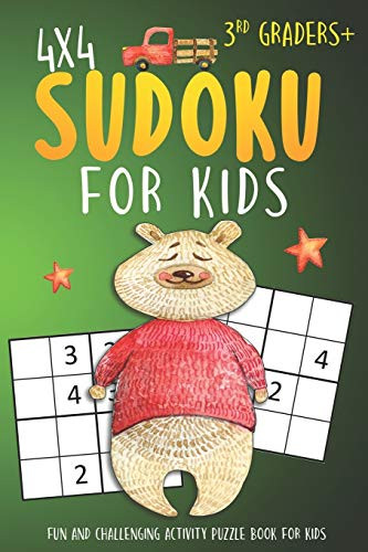 Sudoku For 3Rd Graders: 4X4 Sudoku Puzzle Books For Kids, Boys, Girls Large Print - The Beginners Brain Games For Weekend Or Travel (Sudoku Books For Kids)