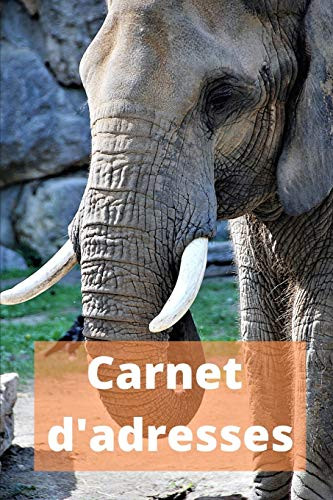 Carnet D'Adresses: Répertoire Téléphonique Alphabétique Éléphant Animaux Sauvages D'Afrique (French Edition)