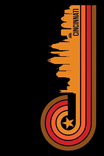 Cincinnati: 6X9 College Ruled Notebook To Write In With Skyline Of Cincinnati, Ohio