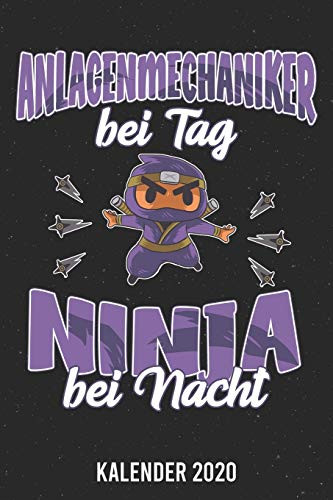 Kalender 2020: Anlagenmechaniker Ninja A5 Kalender Planer Für Ein Erfolgreiches Jahr - 110 Seiten (German Edition)