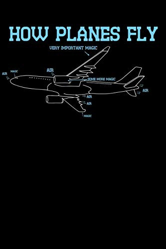 How Planes Fly: 120 Pages I 6X9 I Cornellnotes I Funny Science, Space & Galaxy Gift I Moon & Planet