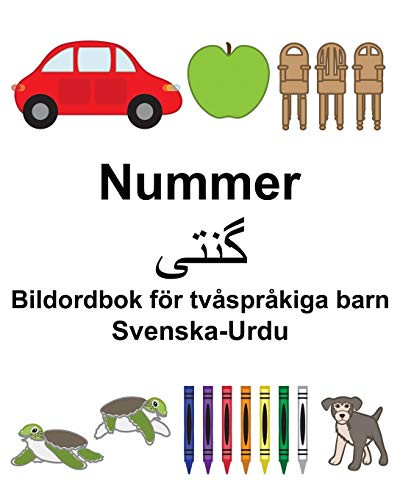Svenska-Urdu Nummer/?? ?? Bildordbok För Tvåspråkiga Barn (Swedish Edition)