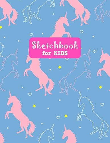Sketchbook for Kids: Unicorn Large Sketch Book for Sketching, Drawing, Creative Doodling Notepad and Activity Book - Birthday and Christmas Gift Ideas ... Girls, Teens and Women - Lilly Design # 0077