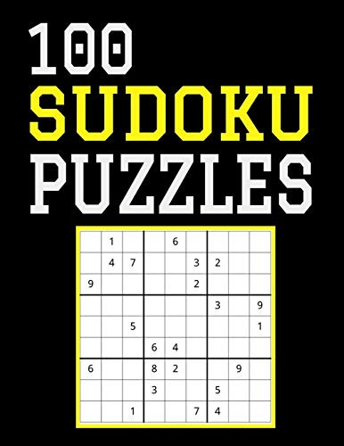 100 Sudoku Puzzles: Difficulty Level Hard, Large Print, One Sudoku Per Page, Solutions In The Back, 126 Pages, Soft Matte Cover, 8.5 X 11 - 9781080555741