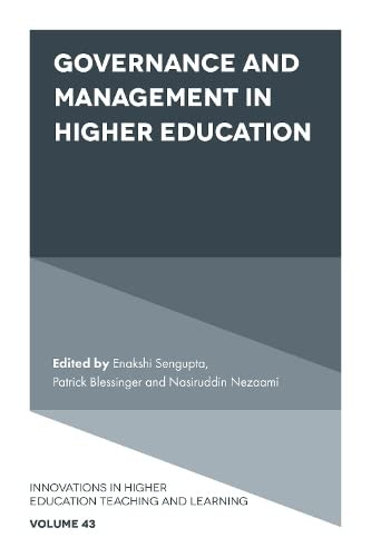 Governance And Management In Higher Education (Innovations In Higher Education Teaching And Learning, 43)