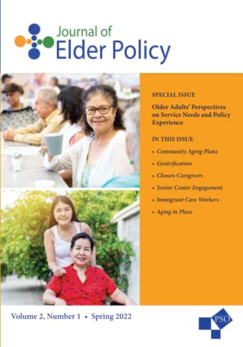 Journal Of Elder Policy: Volume 2, Number 1, Spring 2022