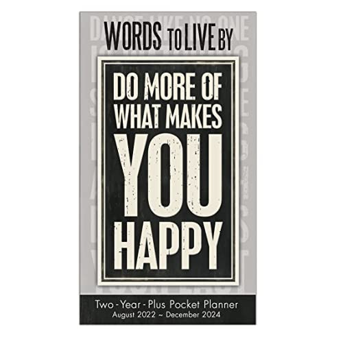 2023 Pocket Planner: Two-Year-Plus Monthly Planner, Pocket Calendar: August 2022 - December 2024, 3.5" X 6.5" - Words To Live By