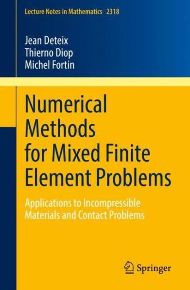 Numerical Methods for Mixed Finite Element Problems: Applications to Incompressible Materials and Contact Problems (Lecture Notes in Mathematics, 2318)