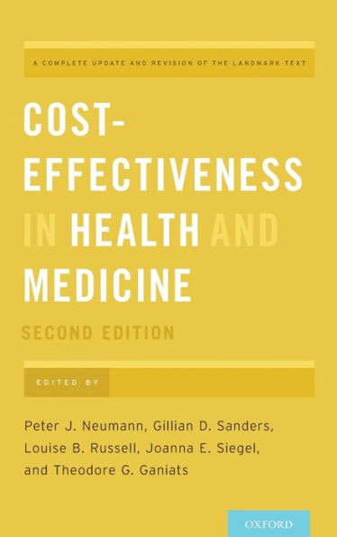 Neumann, P: Cost-Effectiveness In Health And Medicine