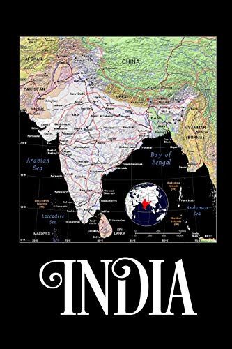 India: Map of India Notebook