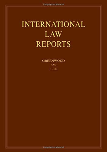 International Law Reports: Volume 186 (International Law Reports, Series Number 186)