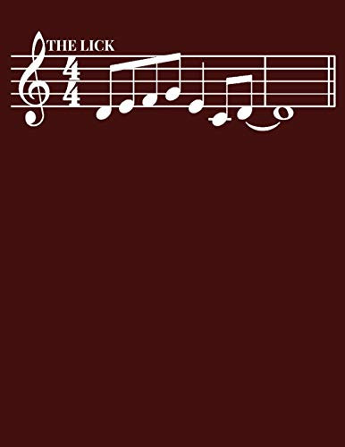 THE LICK: Jazz (CollegeRuled Notebook)  for Musicians lover or anyone love Jazz Simple and elegant. 110 pages, high quality cover and (8,5 x 11) inches in size