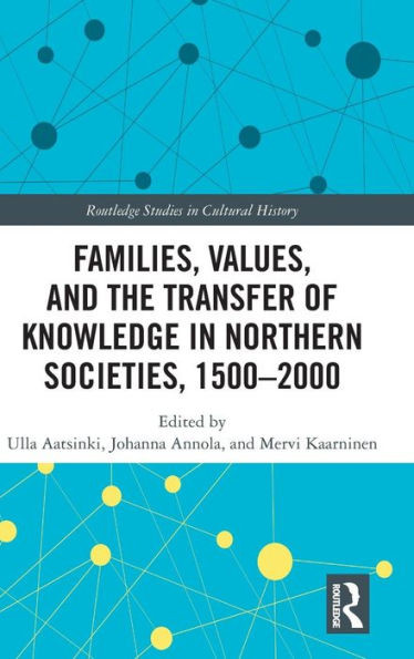 Families, Values, And The Transfer Of Knowledge In Northern Societies, 1500Û2000 (Routledge Studies In Cultural History)