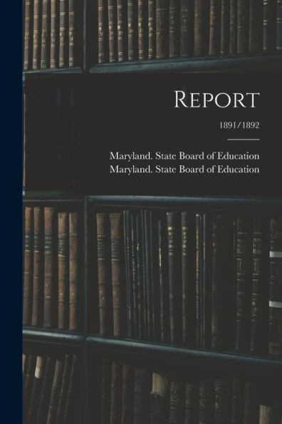 Report; 1891/1892