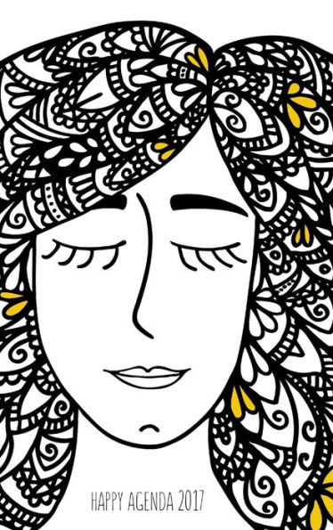 Happy Agenda 2017: Zentangle Girl (Spanish Edition)