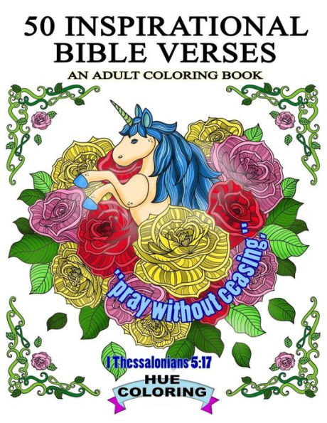 50 Inspirational Bible Verses: An Adult Coloring Book (Bible Quotes Coloring Book)