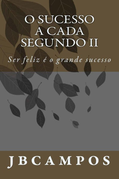 O Sucesso A Cada Segundo Ii: Ser Feliz É O Grande Sucesso (Portuguese Edition)