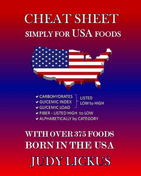 Cheat Sheet Simply For Usa Foods: Carbohydrate, Glycemic Index, Glycemic Load Foods Listed From Low To High + High Fiber Foods Listed From High To ... Category With Over 375 Foods Born In The Usa