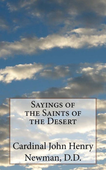 Sayings Of The Saints Of The Desert