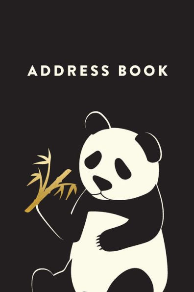 Address Book: Panda, 6"X9", 130 Pages, Professionally Designed