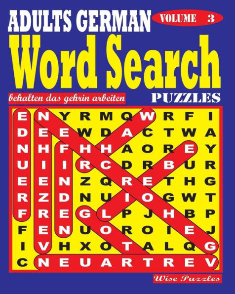 Adults German Word Search Puzzles. Vol. 3 (German Edition)