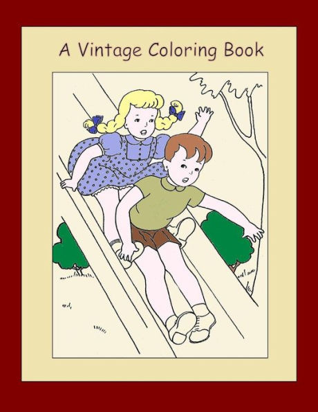 A Vintage Coloring Book (Volume 2): Paint And Coloring Book